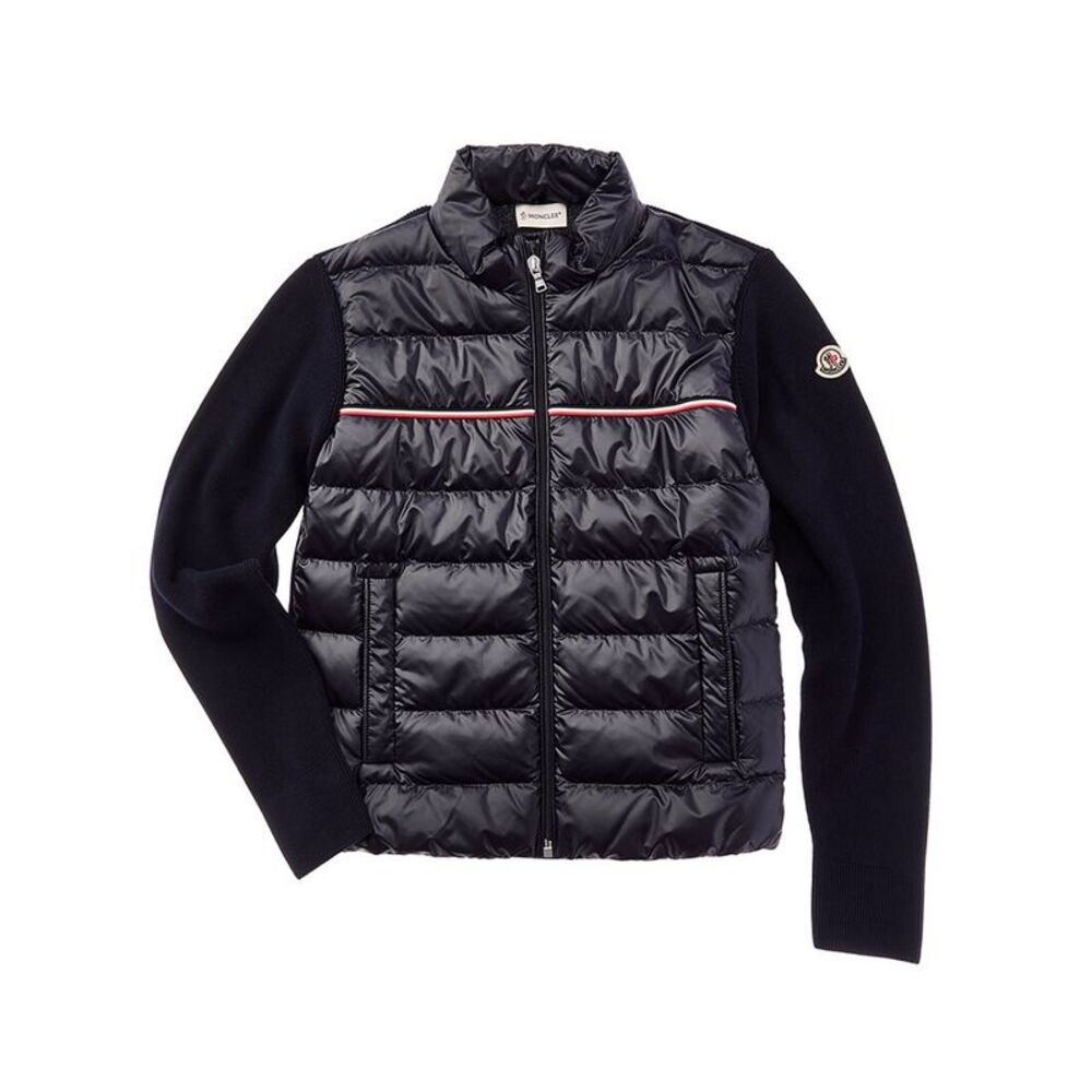 Moncler Girls Cardigan, Blue